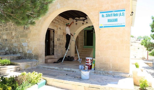 Ergani’de Tarihi Makam Dağı’nda Tadilat Çalışması Başladı