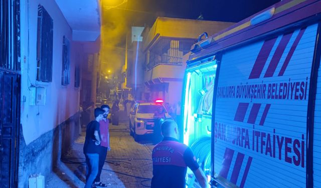 Şalıurfa'da Madde bağımlılarından şüphelenilen ev yangını