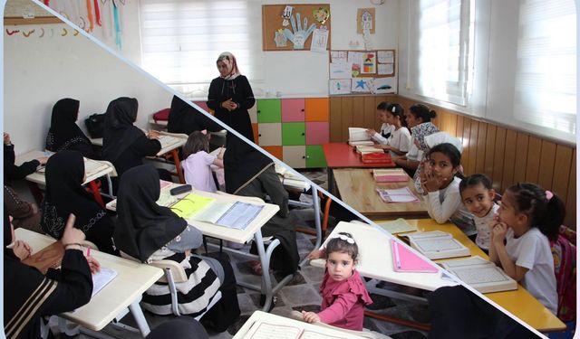 İki nesil bir arada, anne çocuk aynı kursta 