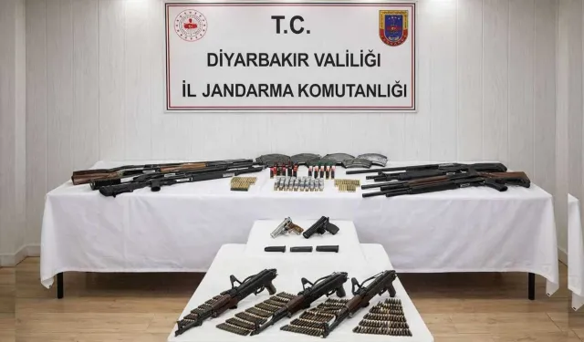Diyarbakır'da silah operasyonu: Cephanelik ele geçirildi, 3 gözaltı