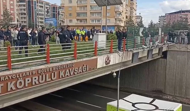 Diyarbakır’da Üst Geçitte Facianın Eşiğinden Dönüldü