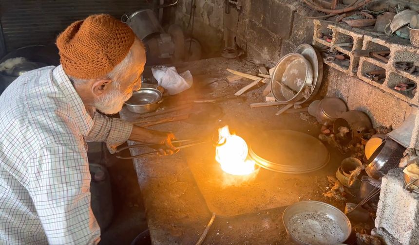 Adıyaman’da 66 yıllık kalaycı mesleğini yaşatmaya çalışıyor