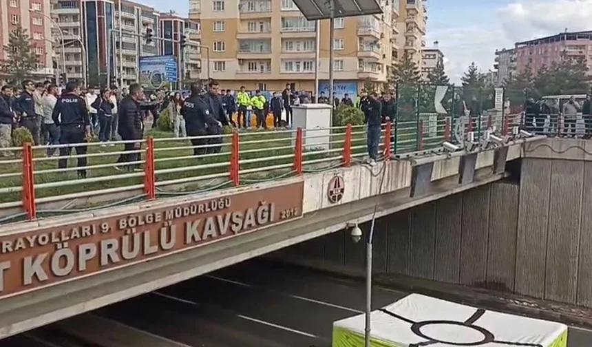 Diyarbakır’da Üst Geçitte Facianın Eşiğinden Dönüldü